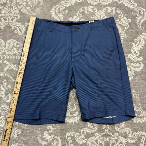 Pebble Beach Men's Chino Shorts Waist 34 Blue Dry Luxe Performance Casual - Picture 7 of 7